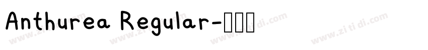 Anthurea Regular字体转换